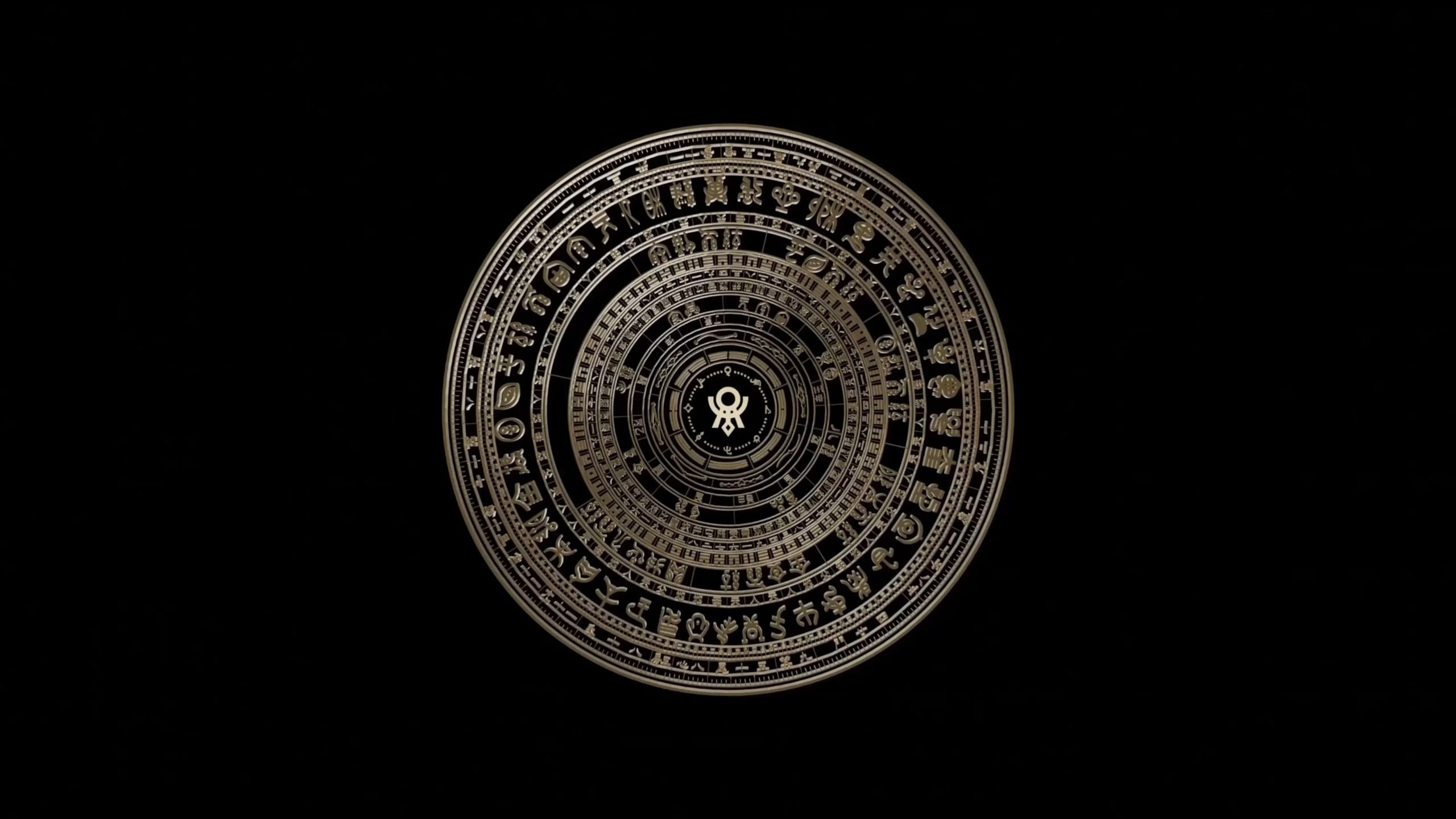 Bronze-script disc — study
