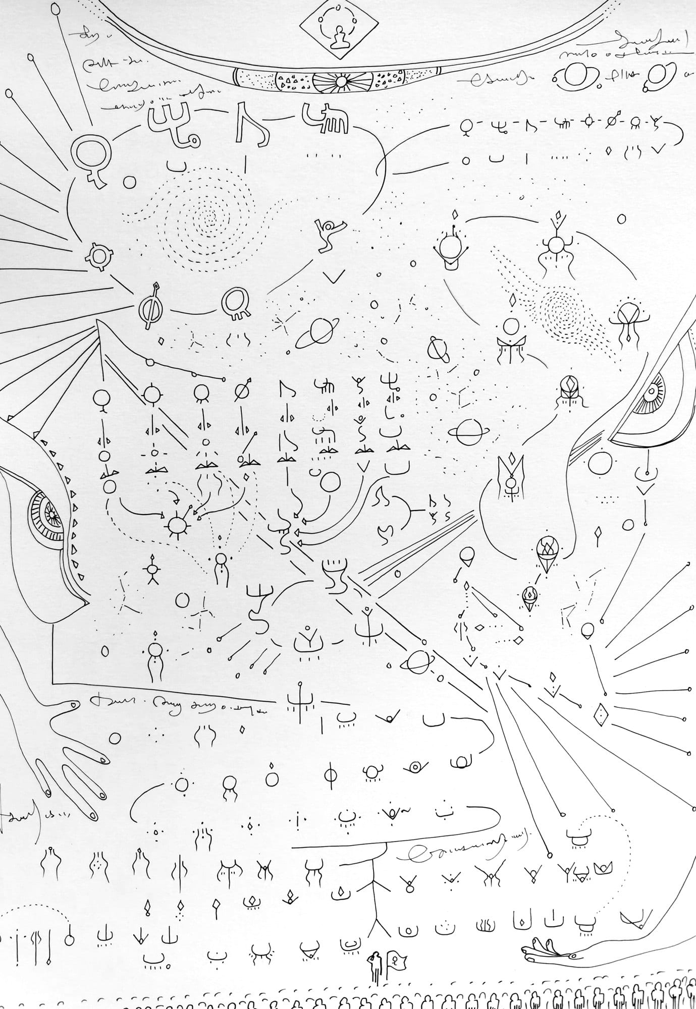 Manuscript page — notation for the Shanhai Map