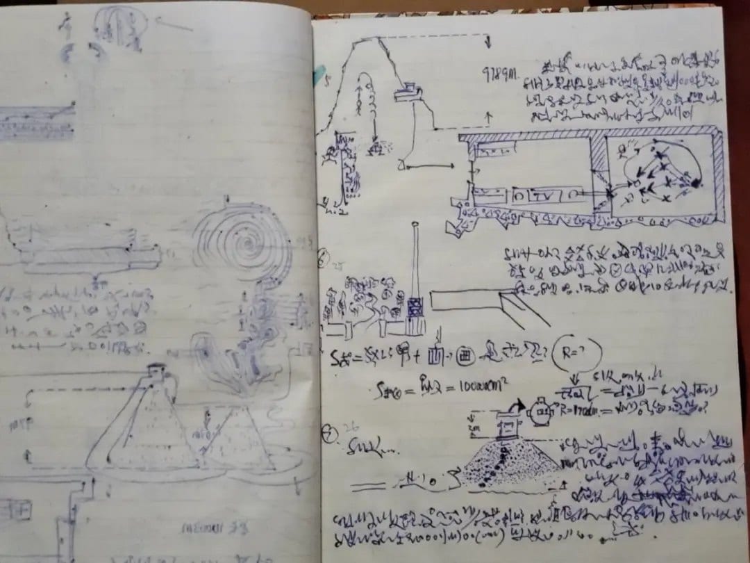 Sketchbook — the dream manuscript for the Shanhai Map
